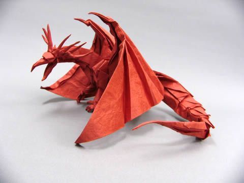 дракон оригами