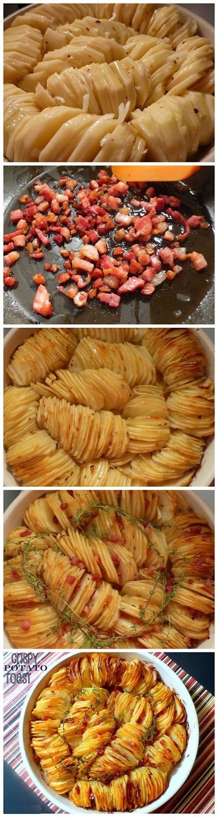 картофельные кружочки, запеченные в форме