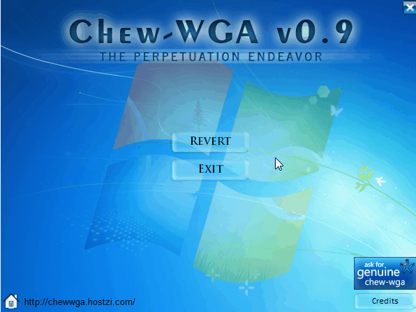 Chew-WGA 0.9 – The Windows 7 Patch