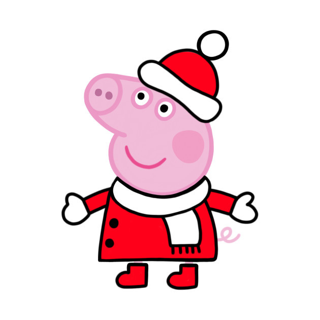 как нарисовать новогоднюю свинку
