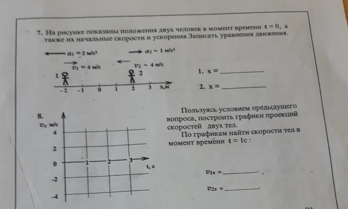 На рисунке показаны положения. На рисунке показаны поло. На рисунке показаны положения двух человек в момент времени. На рисунке показаны положения 2 момент времени. На рисунке показаны положения двух человек в момент времени t.