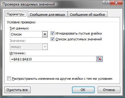 Проверка вводимого. Выпадающий список и ввод. Вкладка сообщение для ввода. Поле ввода с выпадающим списком. Как ввести список ввода.