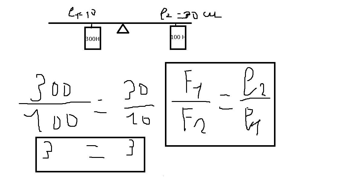 На правое плечо рычага изображенного на рисунке действует сила равная 2н 10н 20н 50н