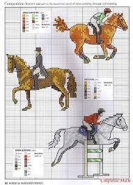 схема вышивки лошади