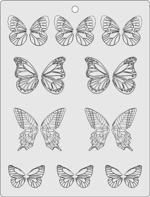 бабочки шаблон