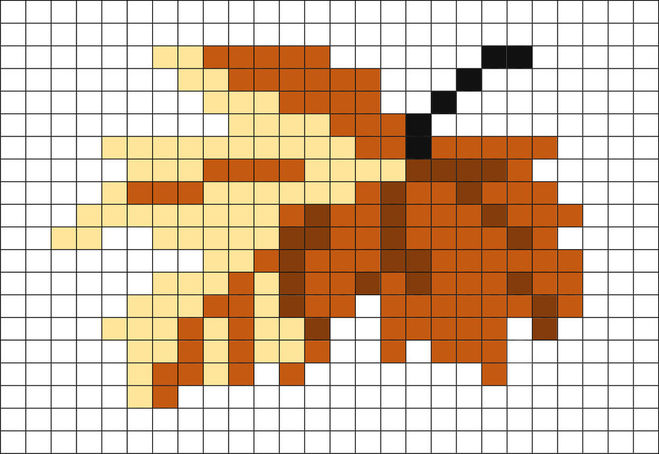 рисунки осень, как нарисовать осень, как нарисовать осень по клеткам, схемы рисунков по клеткам, осенние листики