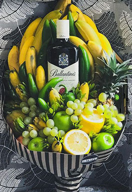 фруктовый букет с виски своими руками на мужской праздник