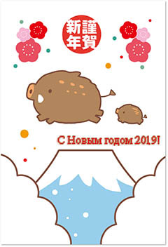 Картинки со Свиньей и поздравленем на Новый годом 2019