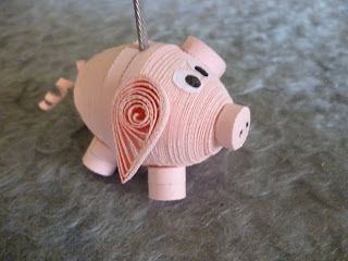 свинья квиллинг 3D