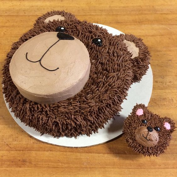 торт в виде медведя