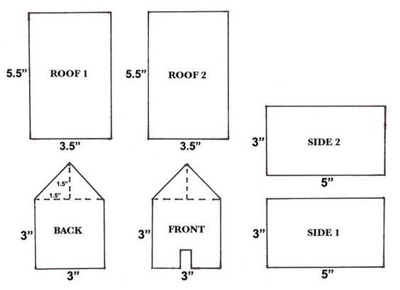 схема для пряничного домика