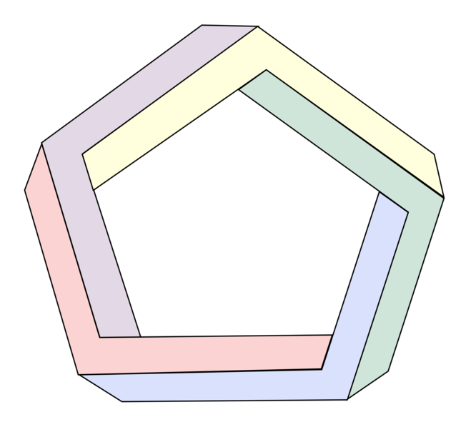 Иллюзорный многоугольник рисование