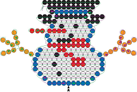 снеговик из бисера. схема снеговика
