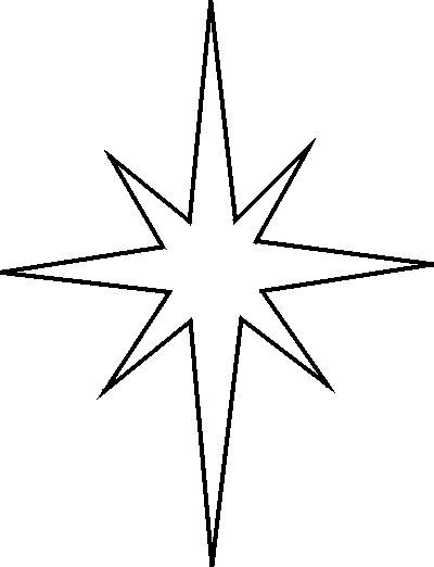 рисунок вифлеемская звезда