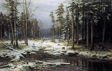 Сочинение по картине Шишкин Первый снег