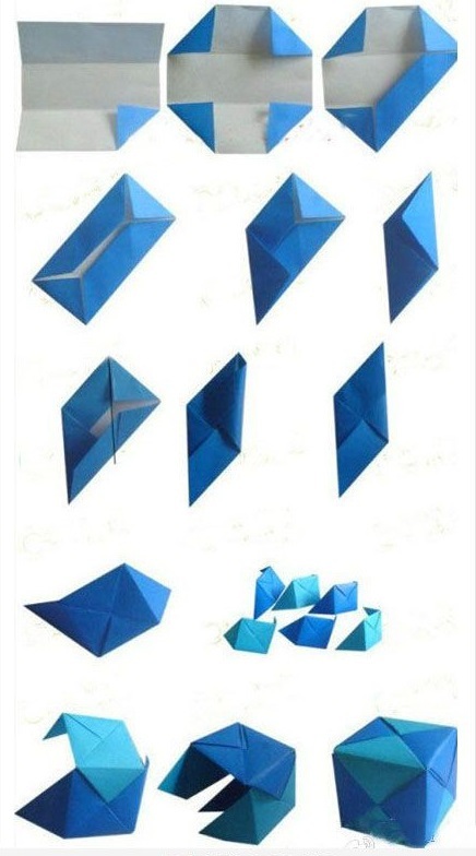 куб оригами