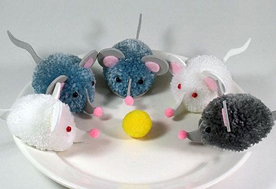 Как сделать самодельную игрушку на елку на Новый год Мыши 2020 (Крысы)