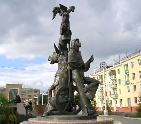 памятник бременским музыкантам в Красноярске