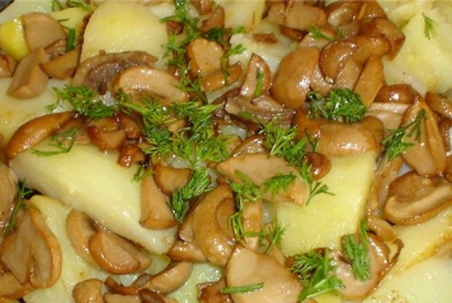 грибы с картошкой