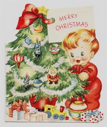 винтажные открытки на тему Нового года и Рождества