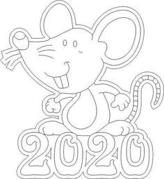 вытынанка мышь 2020
