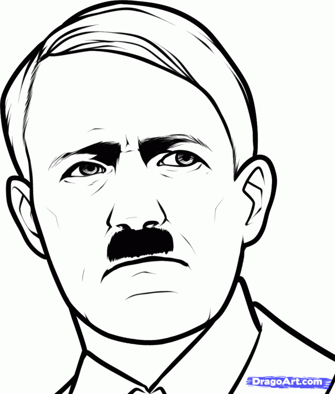 Нарисовать портрет Гитлера