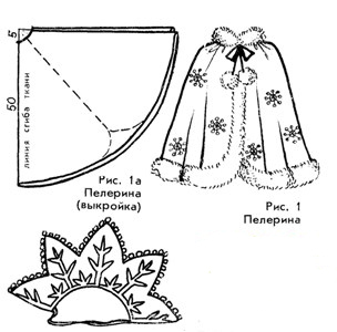 как сшить костюм снегурочки с короной