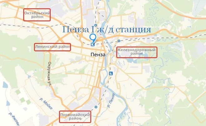 Пенза 1 карта