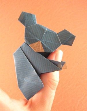 коала в технике оригами