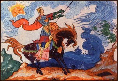 Какой рисунок нарисовать к "Сказке о мёртвой царевне и семи богатырях" .