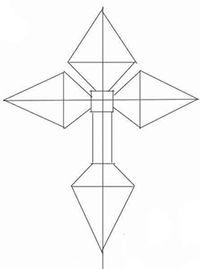 рисунок крест своими руками поэтапно
