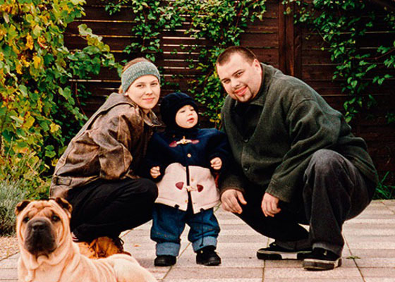 Максим Фадеев с семьей