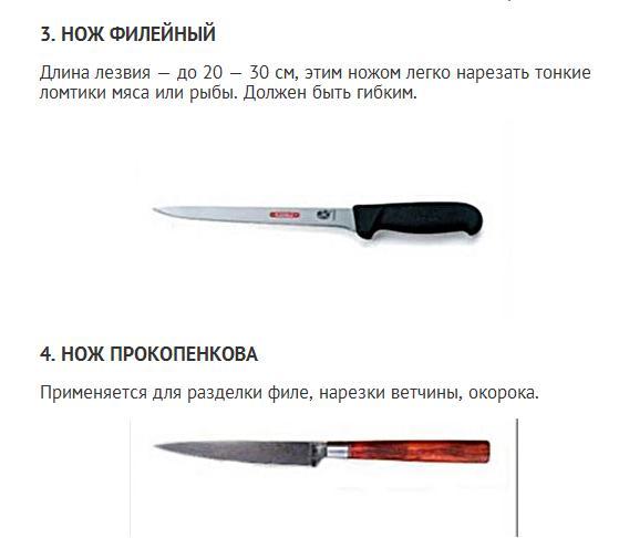 кухонные ножи