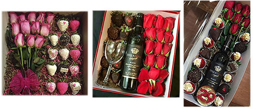 подарочный набор женщинам на 8 марта с цветами, сладостями и напитком
