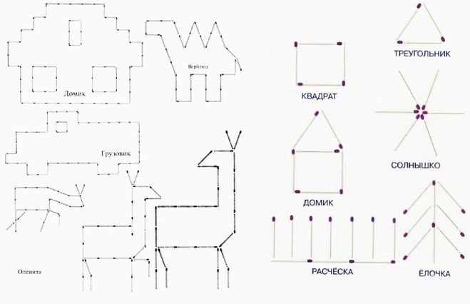 аппликация из спичек