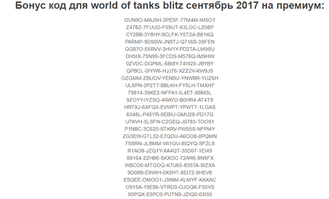 Коды в танк блиц 2024