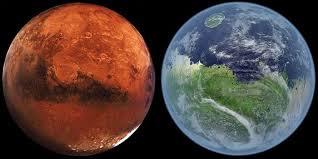 Марс с водой/без воды