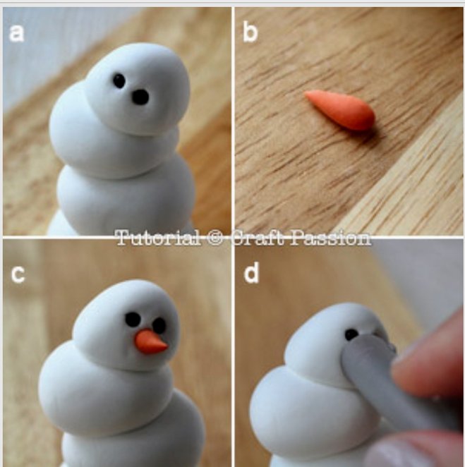 Снеговик из мастики мастер-класс фото