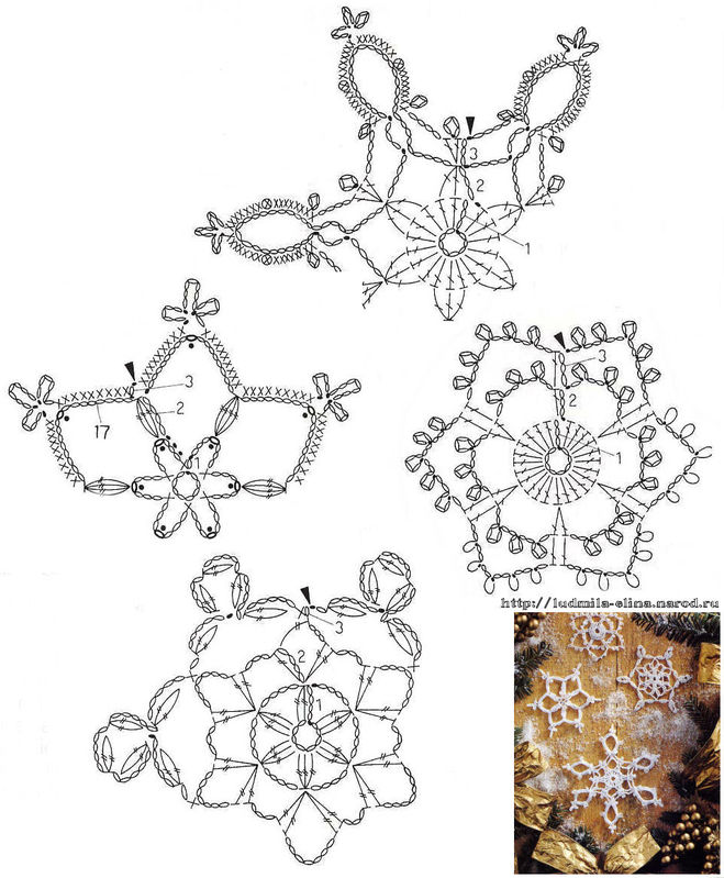 схемы снежинок крючком к Новому году 2019,100 схем вязания снежинок крючком, самые красивые снежинки крючком своими руками, как связать снежинку крючком, лучшие схемы вязания снежинки крючком