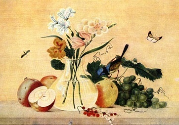 Толстой Цветы, фрукты, птица план по картине