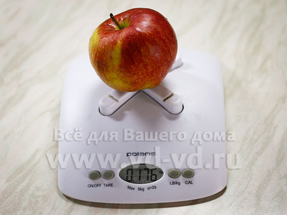 сколько весит яблоко