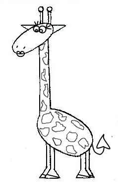 нарисовать жирафа
