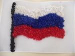 российский флаг торцевание