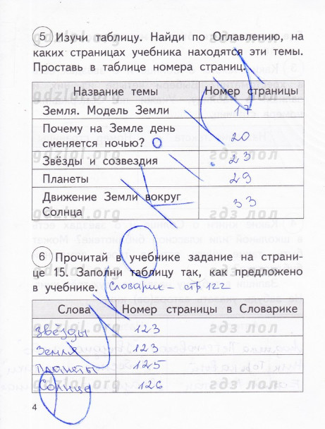 Рабочая тетрадь. Окружающий мир. 2 класс. 1 часть. Федотова. Какие ответы