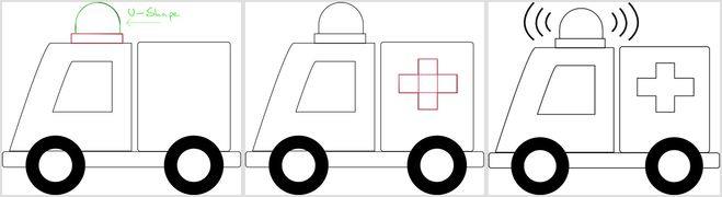 рисунок скорой помощи для ребенка