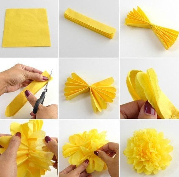 как сделать пион из бумаги, как сделать цветок из бумаги