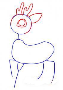как рисовать оленя 2