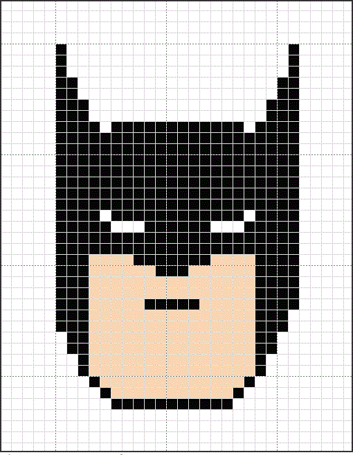 Бэтмен термомозаика схема