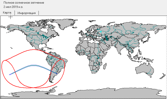 солнечное затмение 2019