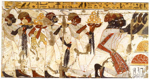 текст при наведении - древнеегипетская фреска